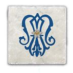 MARIAN SYMBOL WITH LILY - COASTER
